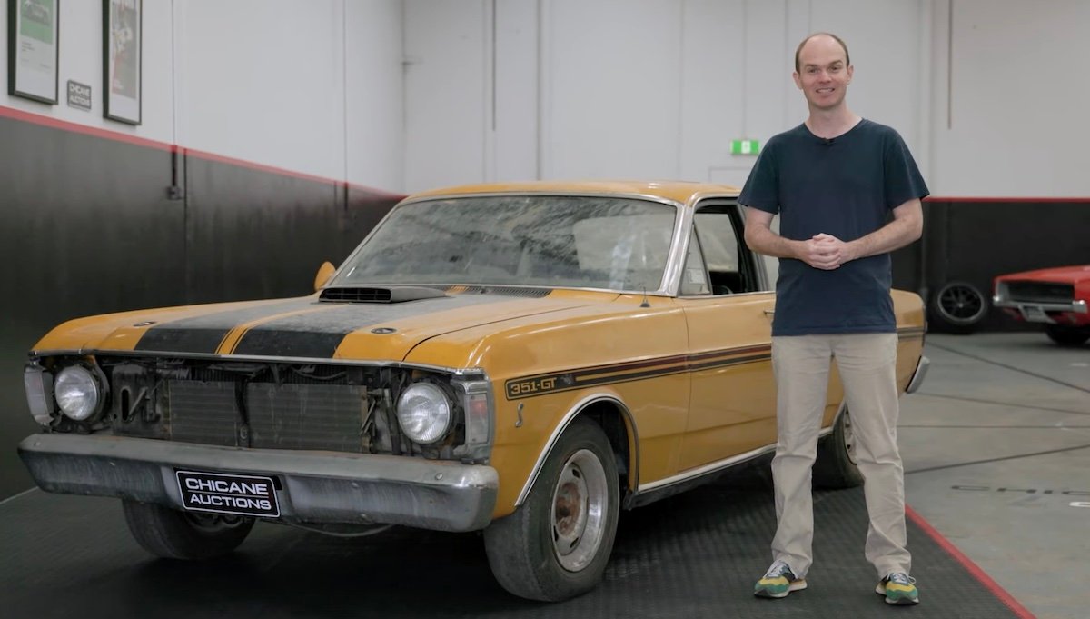 Scott Newman with the Ford Falcon XY GT